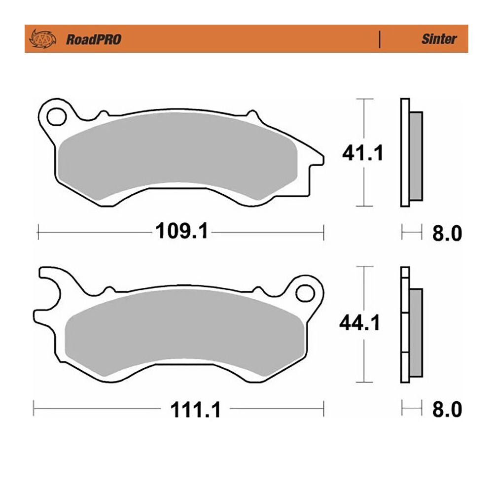 Moto-Master Bremsbelag RoadPRO Scooter