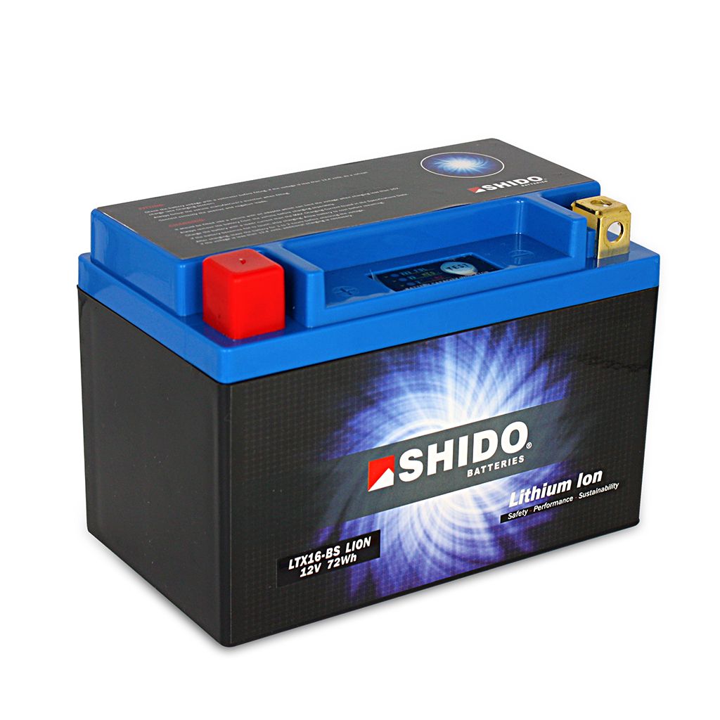 Shido Batterie 12V 6AH14AH YTX16-BS Lithium-Ionen 51492