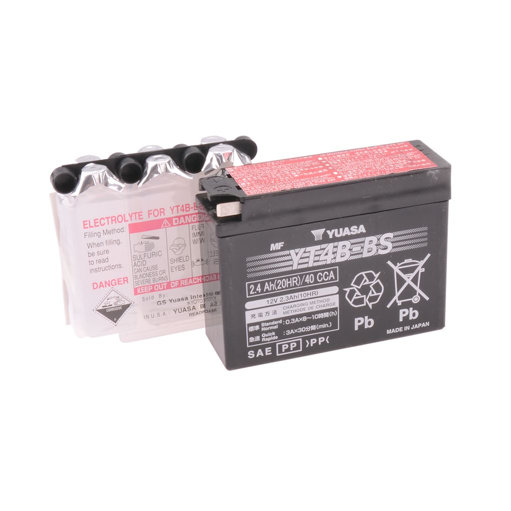 Yuasa Batterie 12V 2,3AH YT4B-BS Wartungsfrei