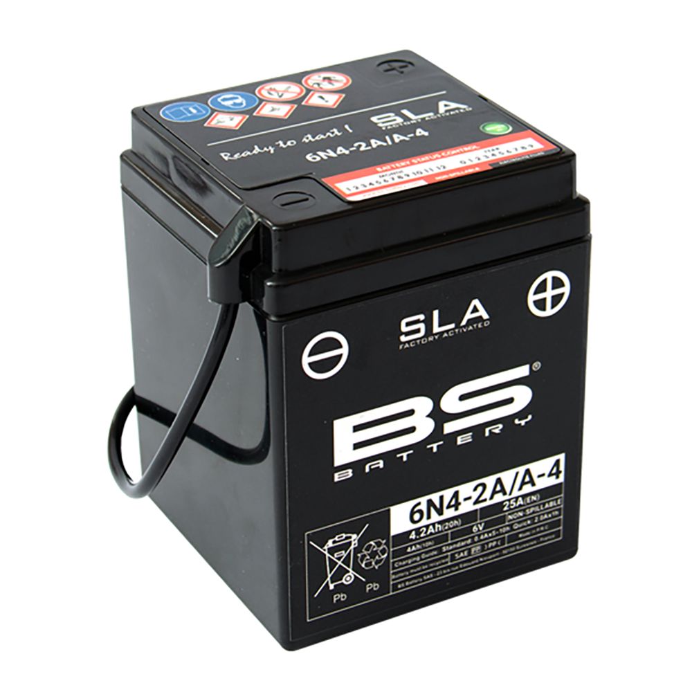 BS Batterie 6V 4AH 6N4-2A-4 GEL -Battery 00414