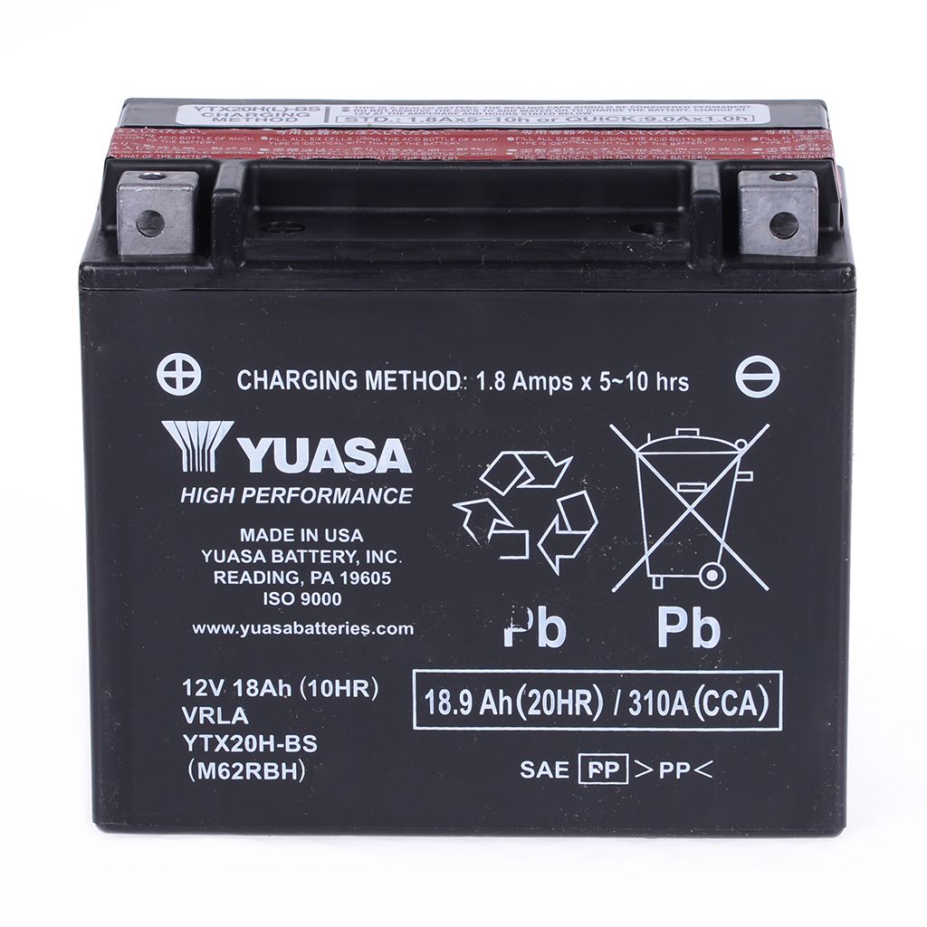 Yuasa Batterie 12V 18AH YTX20H-BS Wartungsfrei