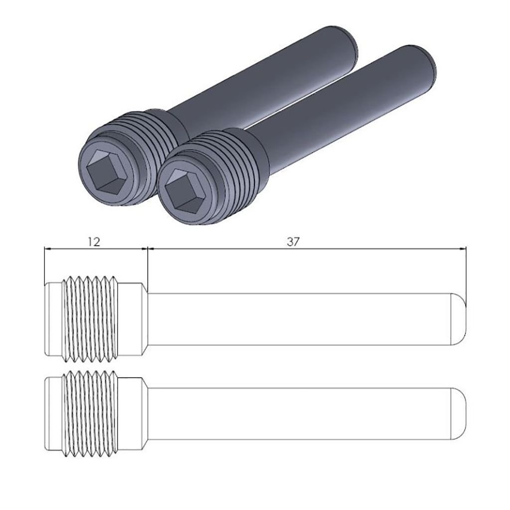 Moto-Master Bremsbelag Gleitstift