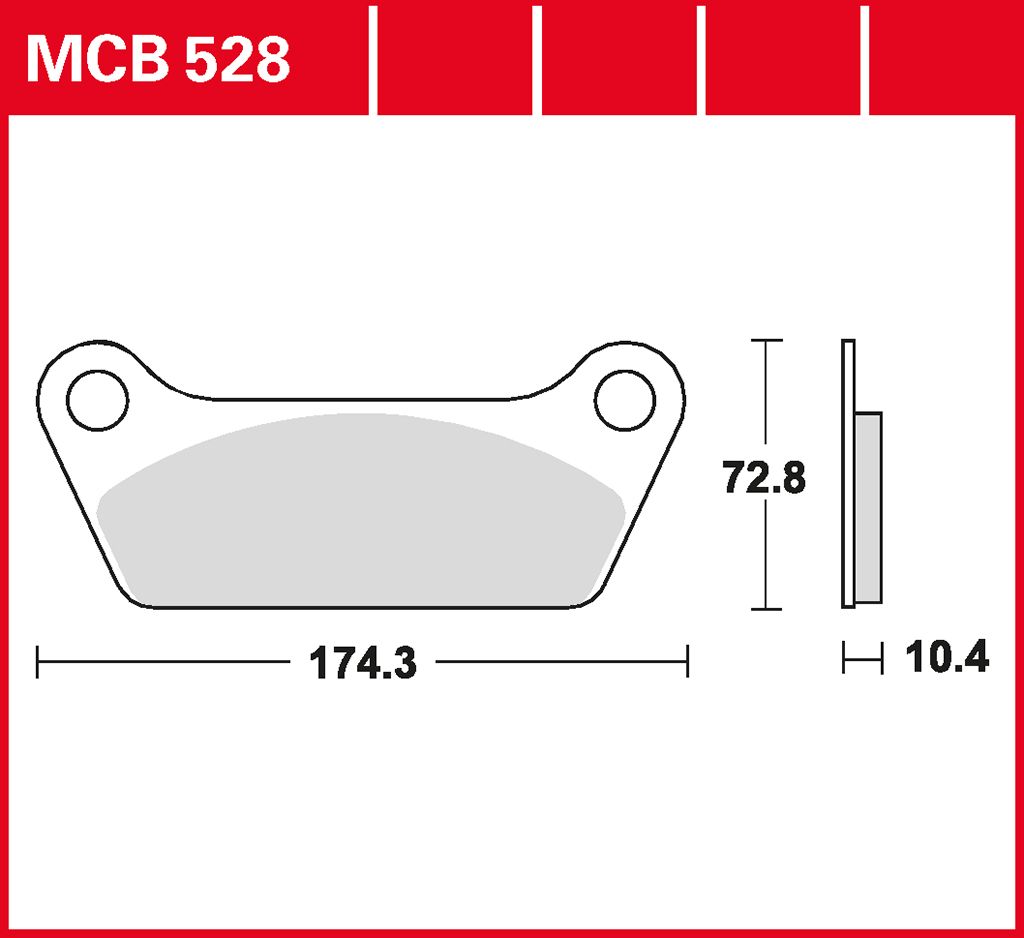 TRW Bremsbelag organisch