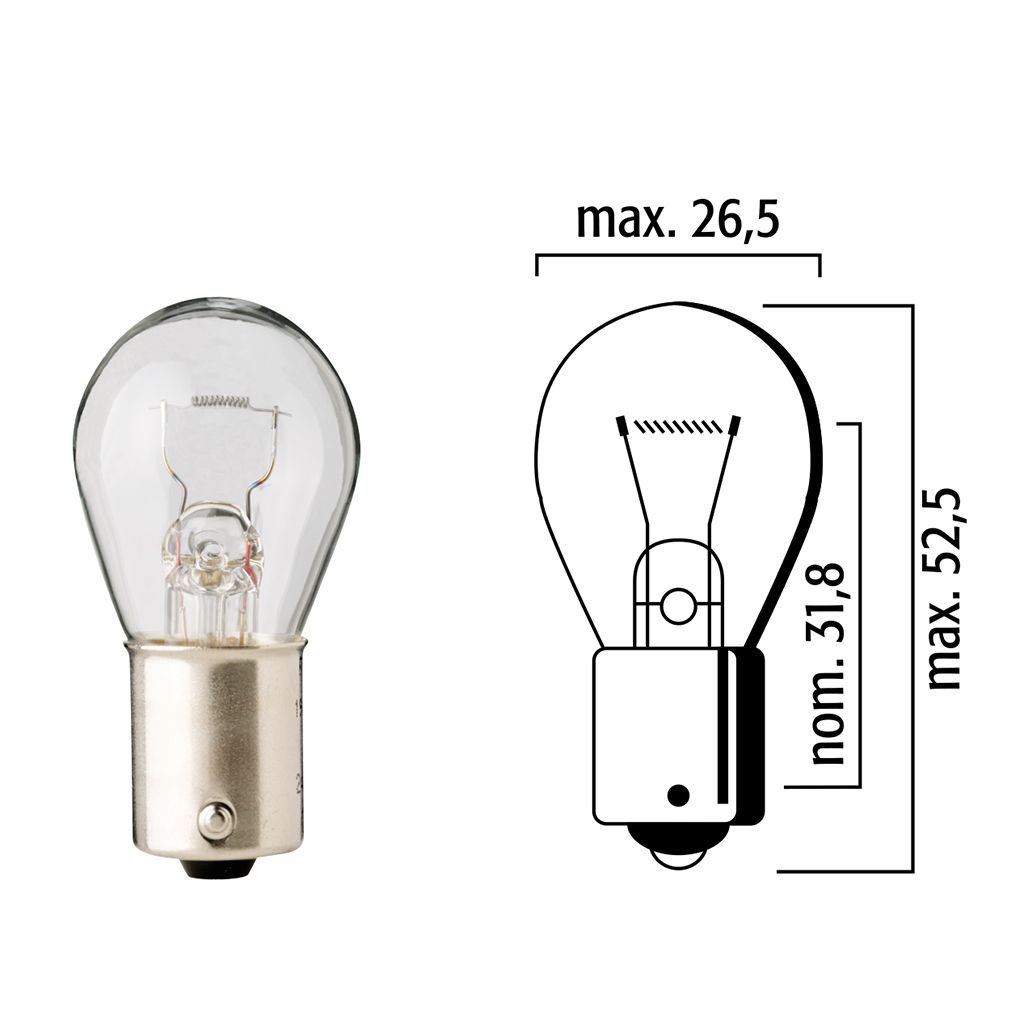Flösser Lampen 12V 21W BA15s VPE10