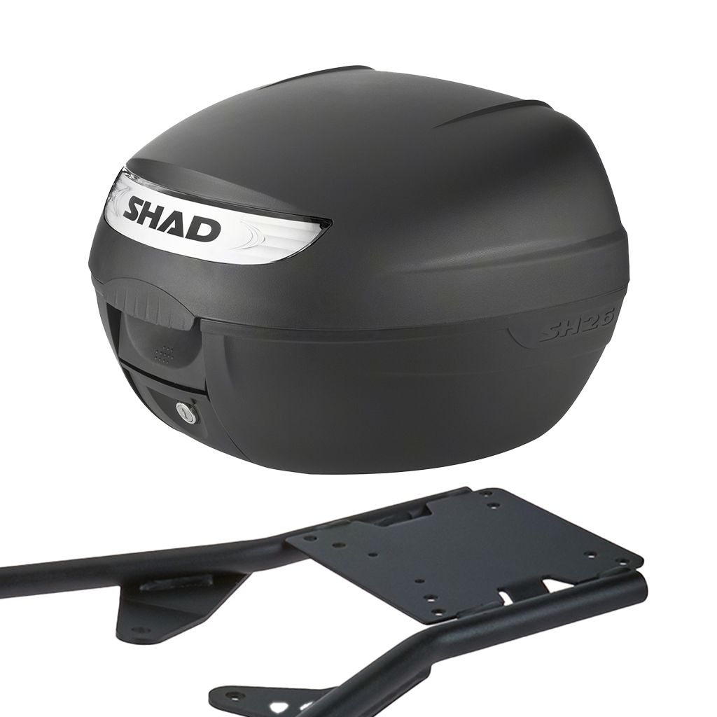 SHAD Topcase inklusive Gepäckträger Komplettset 26 Liter