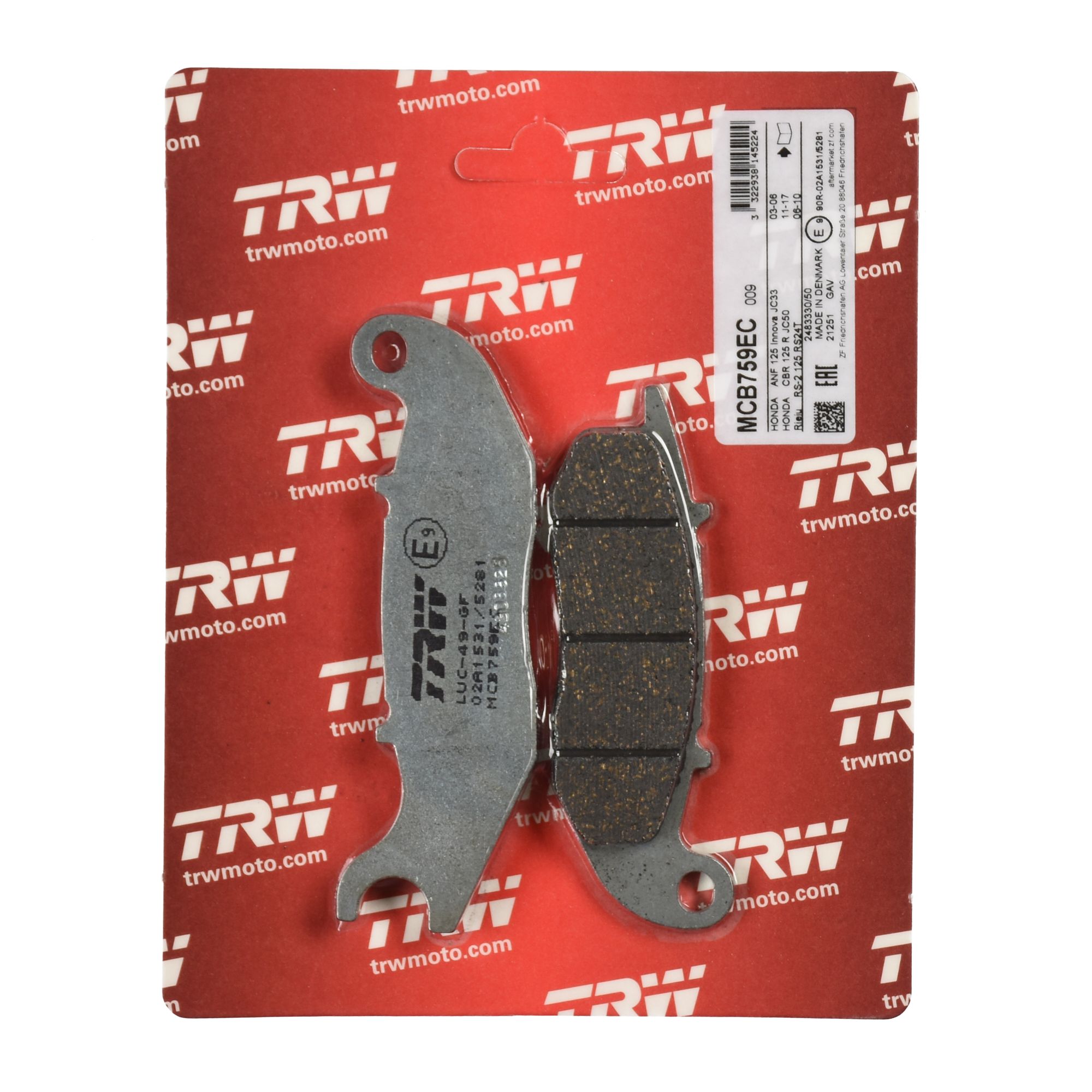 TRW Bremsbelag organisch