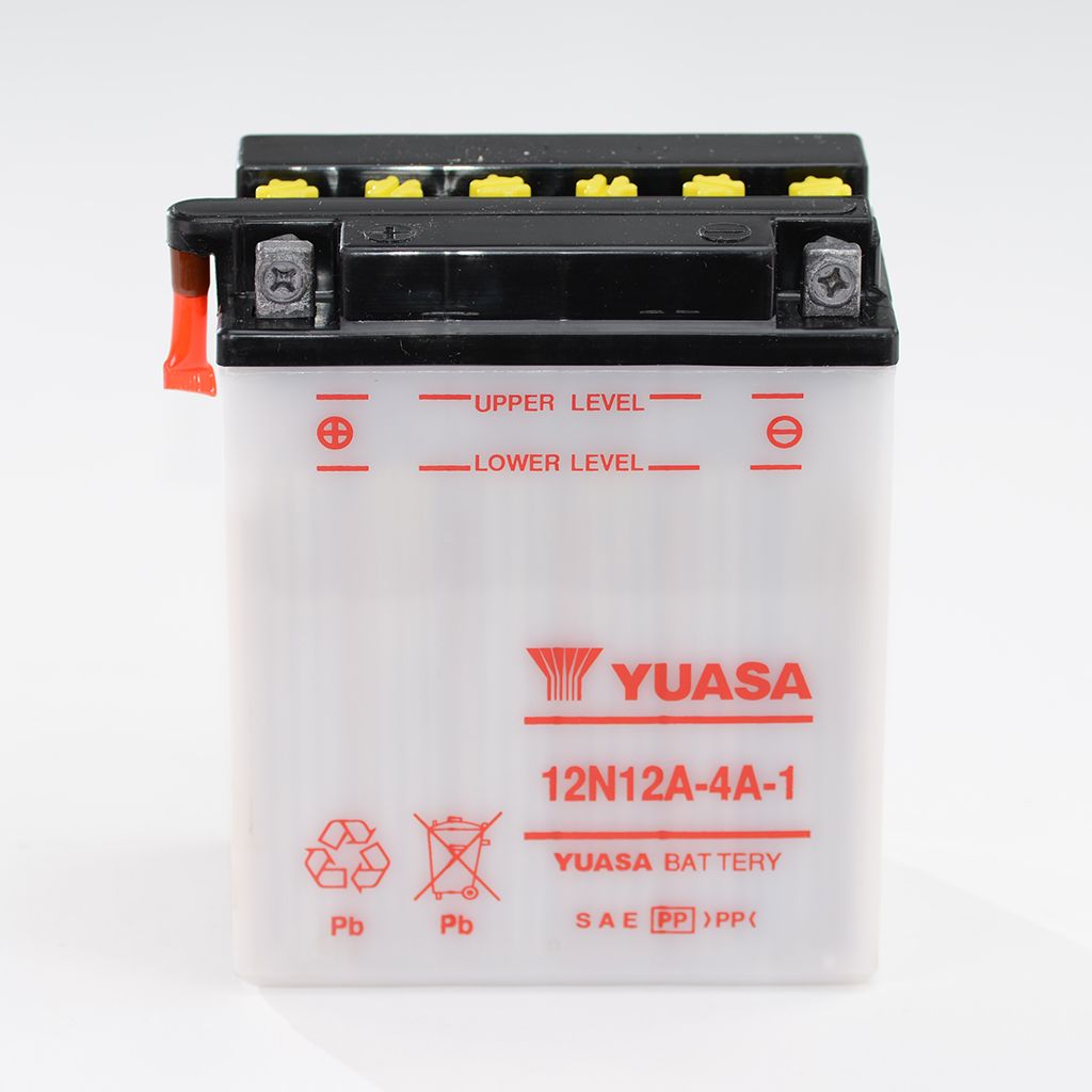 Yuasa Batterie 12V 12AH 12N12A-4A1 Blei-Säure 51211 ohne Säurepack