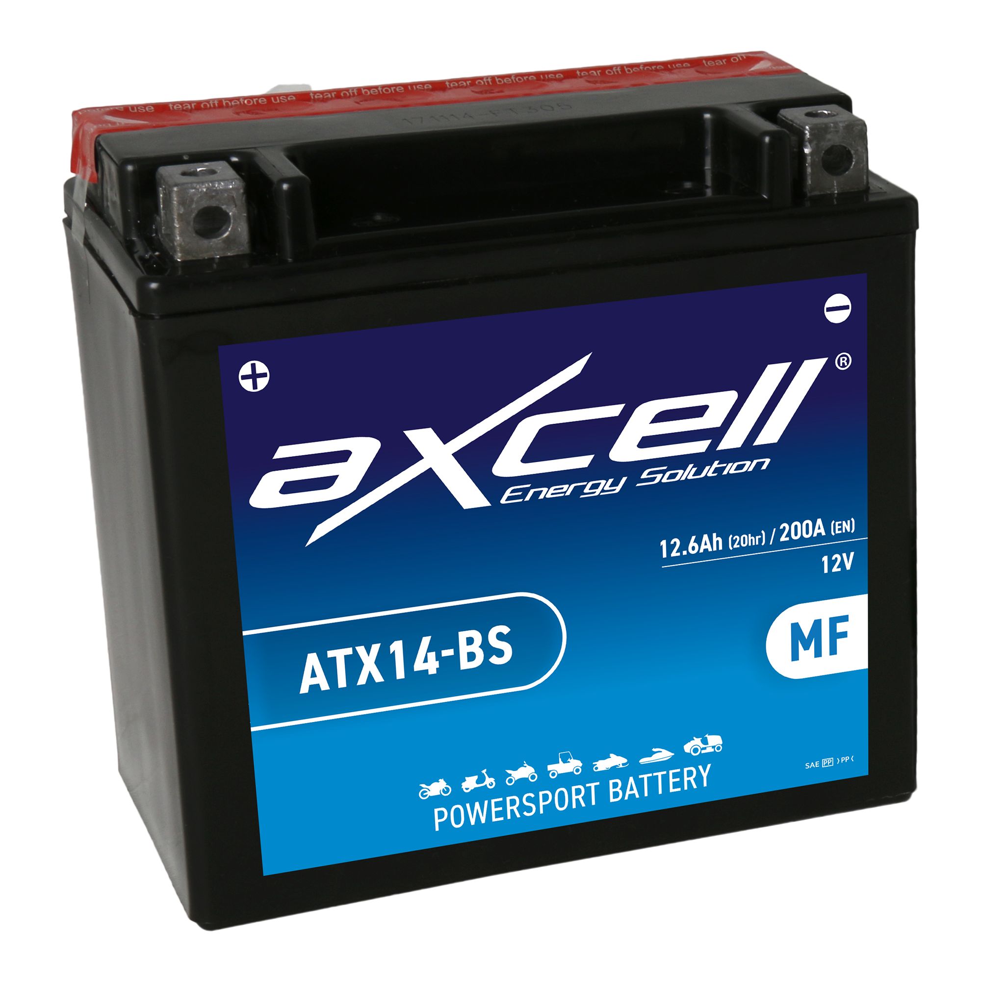 AXCELL Batterie 12V YTX14-BS Wartungsfrei 51214