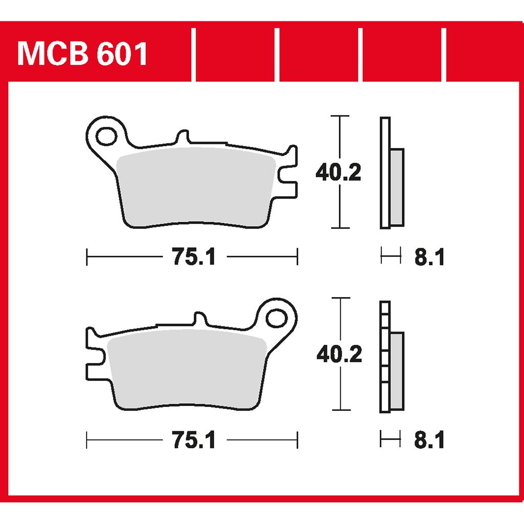 TRW Bremsbelag organisch