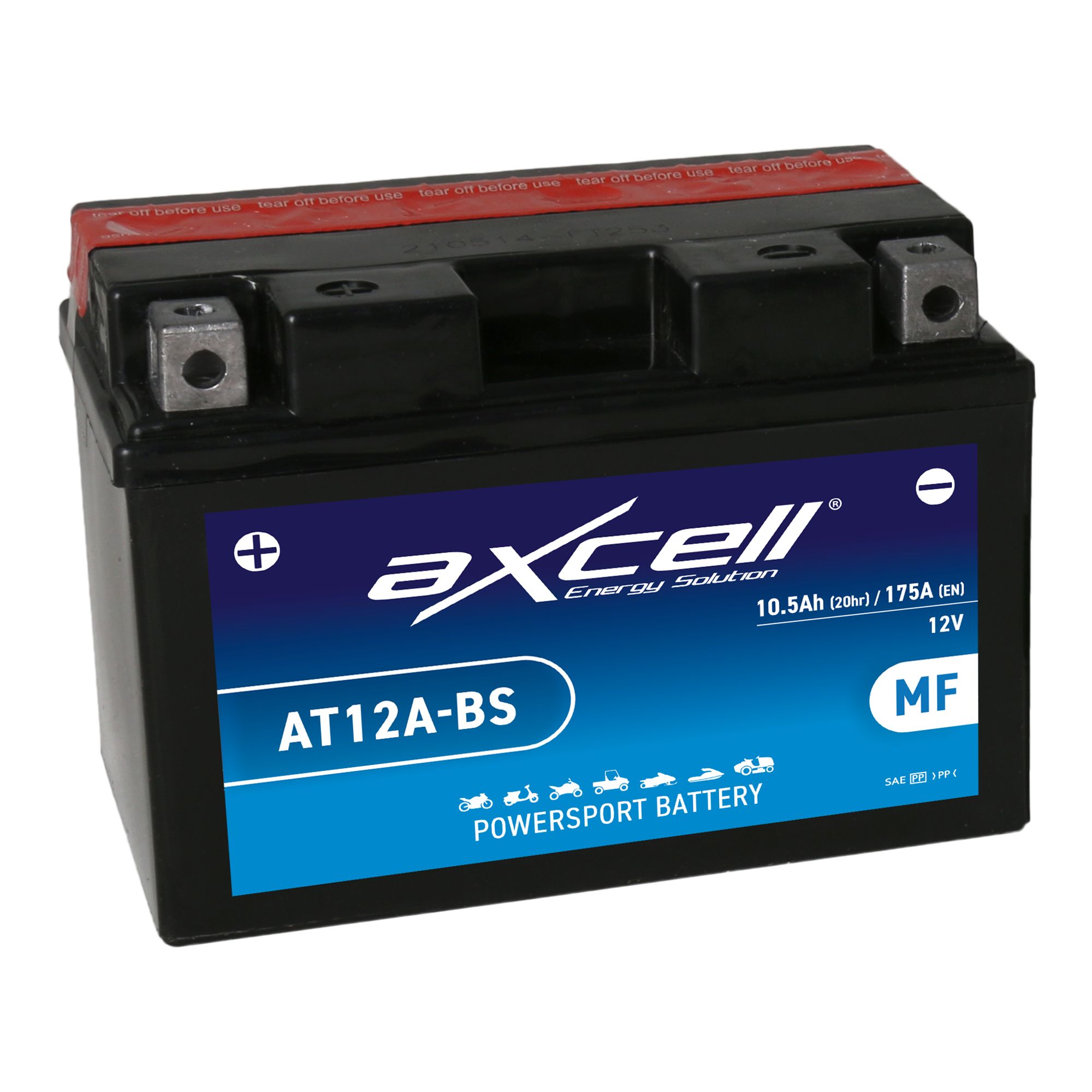 AXCELL Batterie 12V YT12A-BS Wartungsfrei 51218