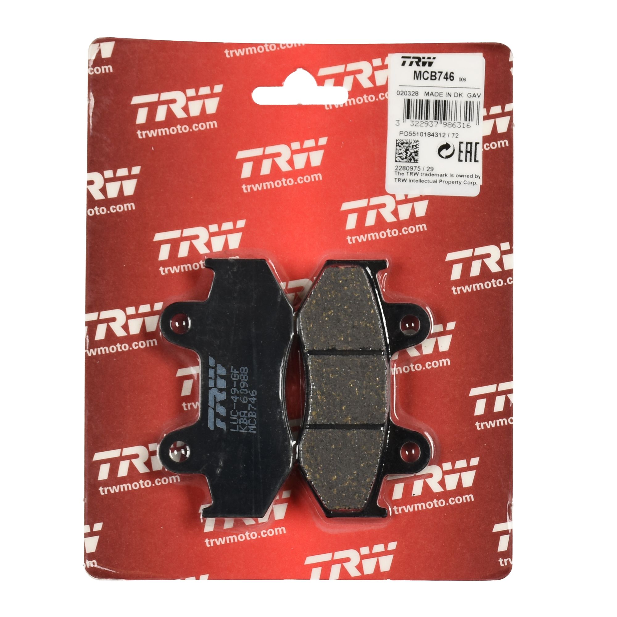 TRW Bremsbelag organisch