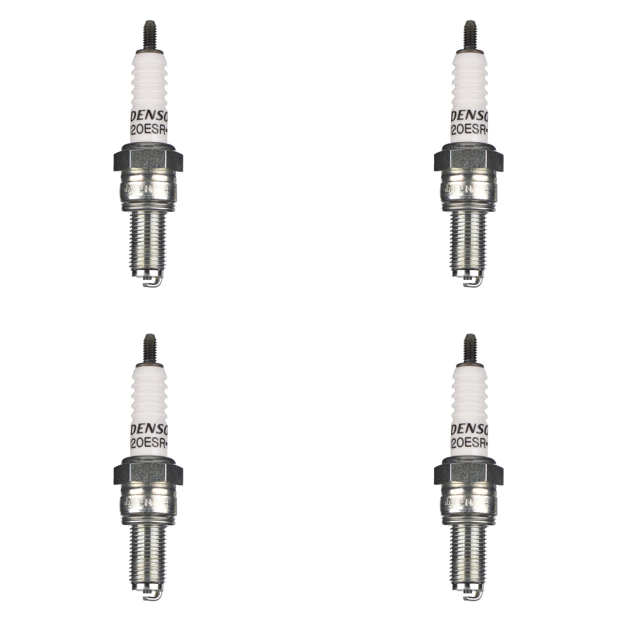 DENSO Zündkerze U20ESR-N m. Schraub-Nippel 4er Set