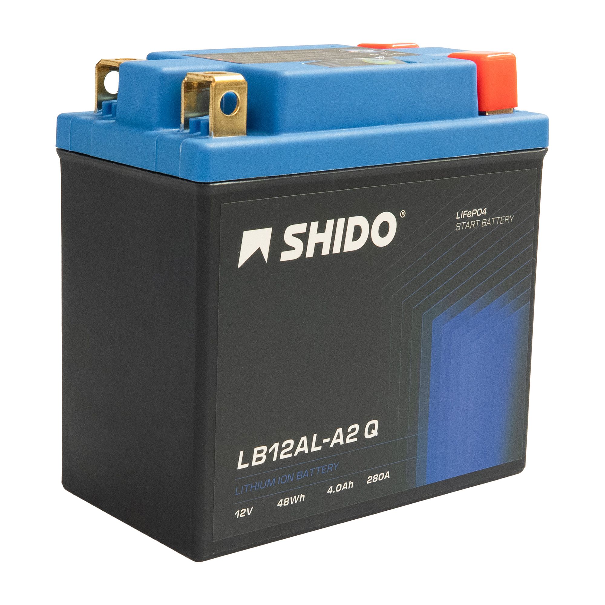 Shido Batterie 12V 4AH12AH YB12AL-A2 Lithium-Ionen 51213
