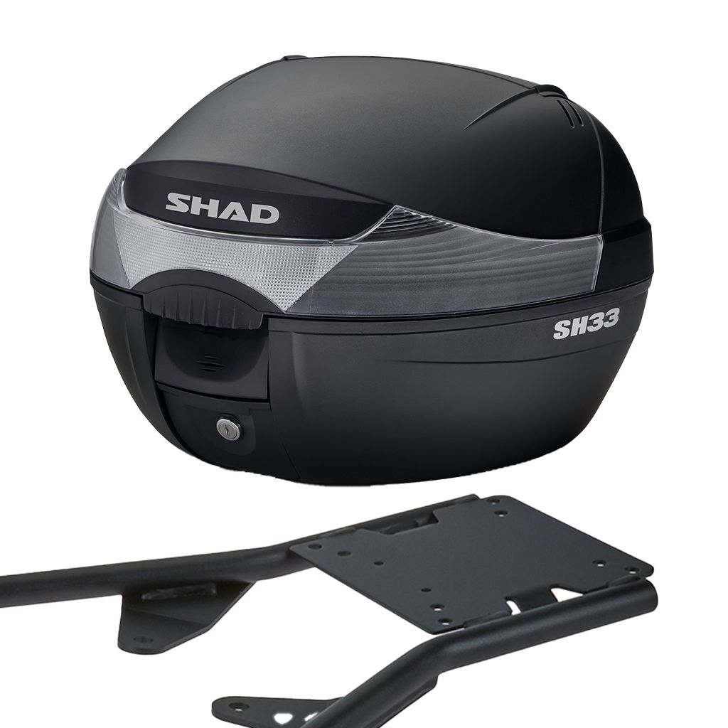 SHAD Topcase inklusive Gepäckträger Komplettset 33 Liter