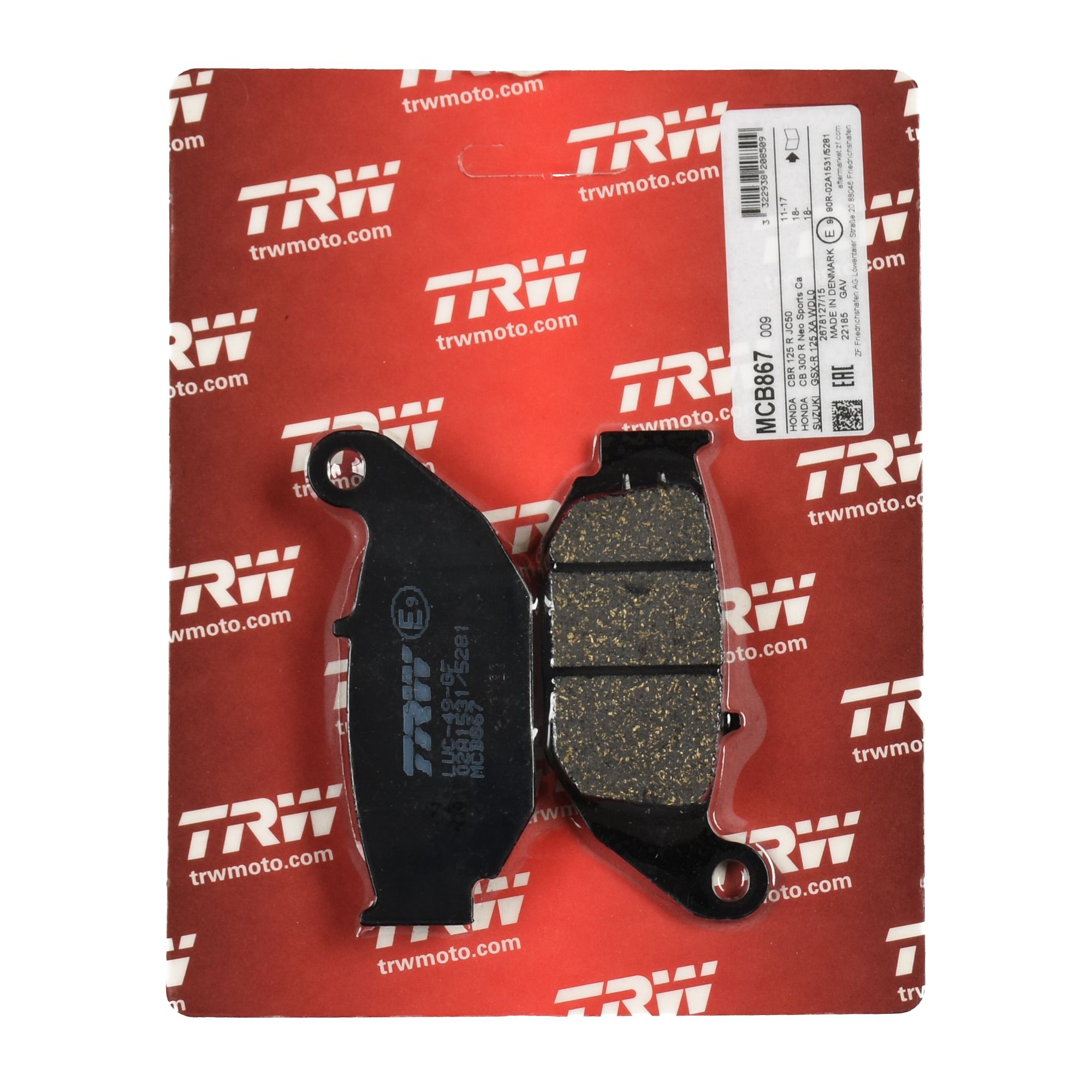 TRW Bremsbelag organisch