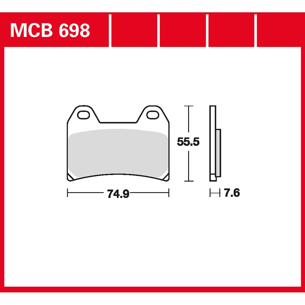 TRW Bremsbelag organisch