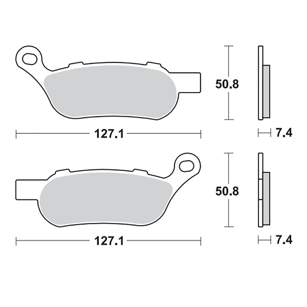 Moto-Master Bremsbelag RoadPRO Sinter hinten
