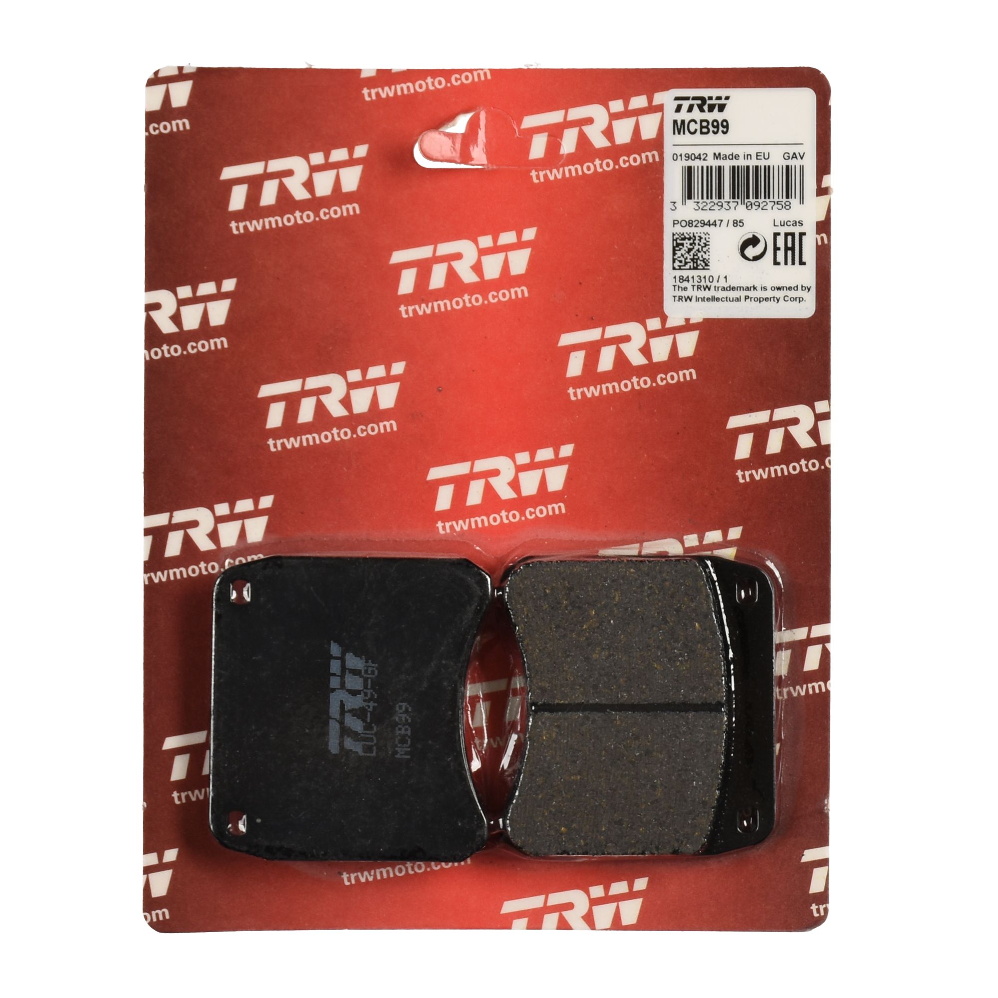 TRW Bremsbelag organisch