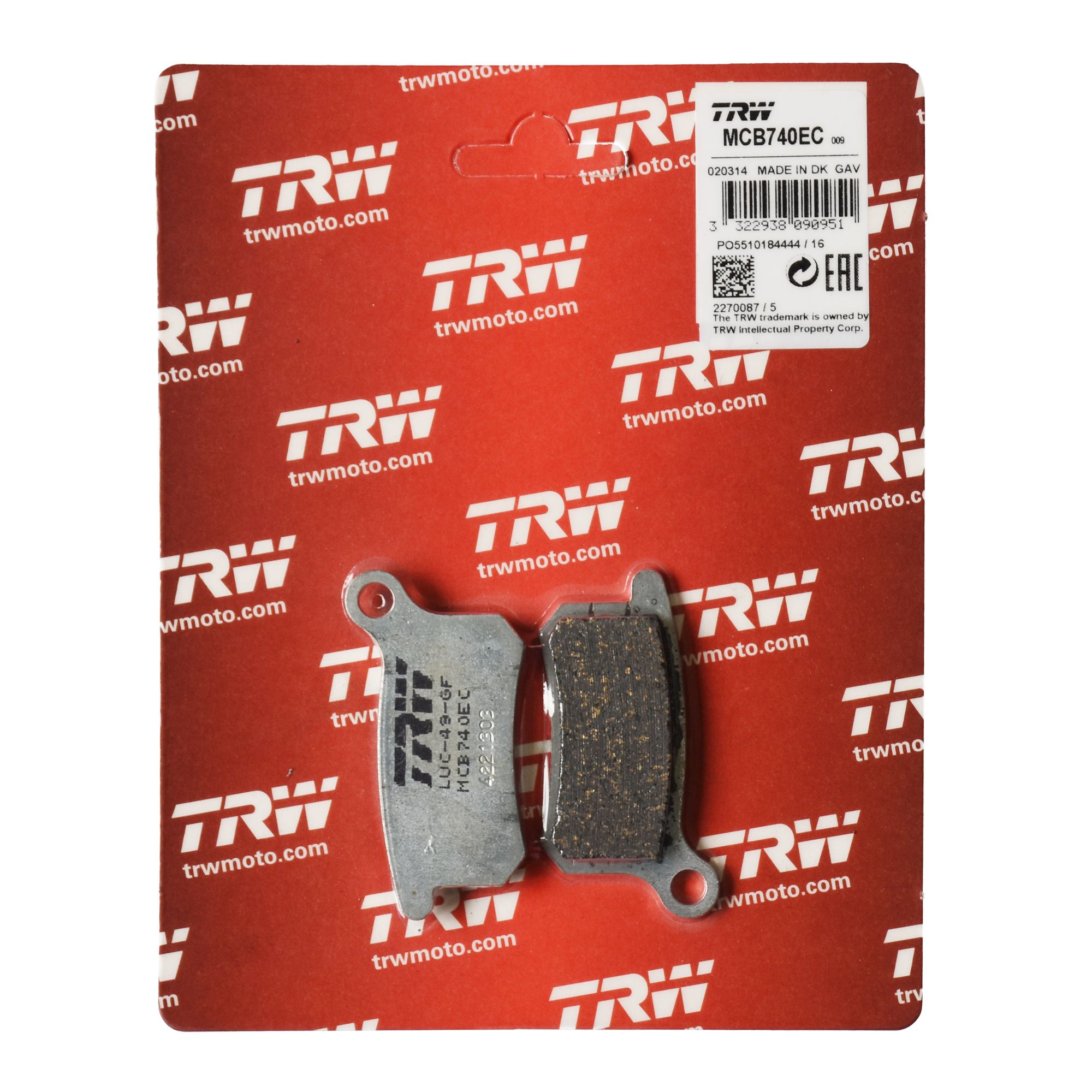 TRW Bremsbelag organisch