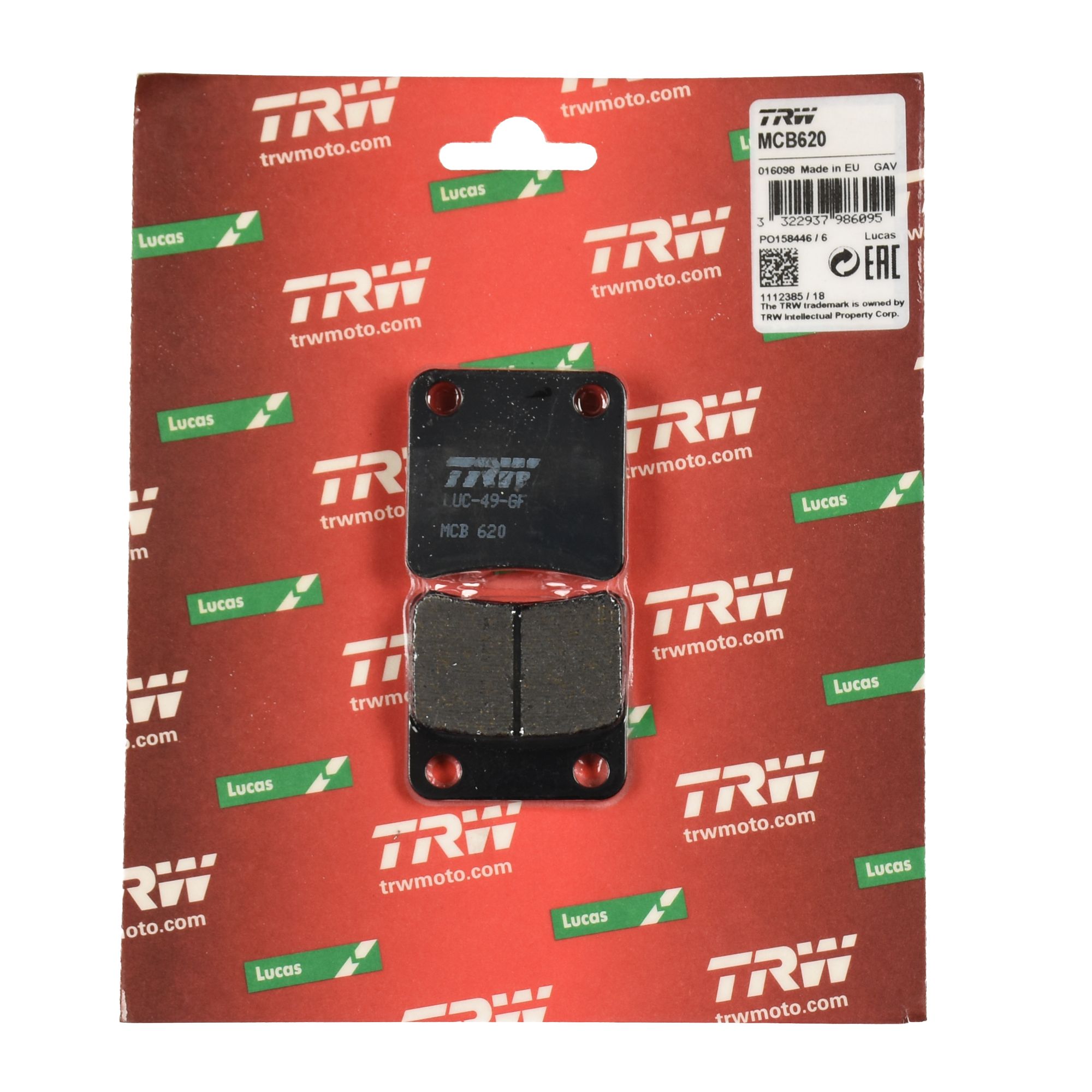 TRW Bremsbelag organisch