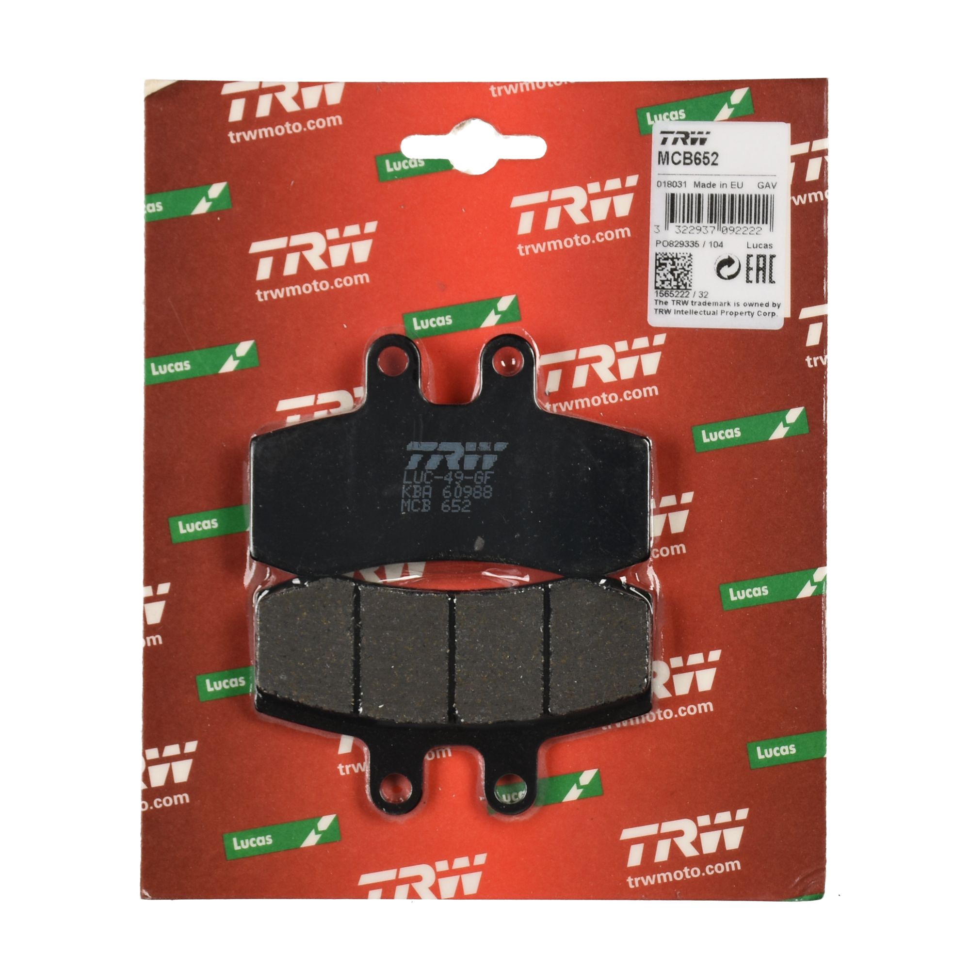 TRW Bremsbelag organisch