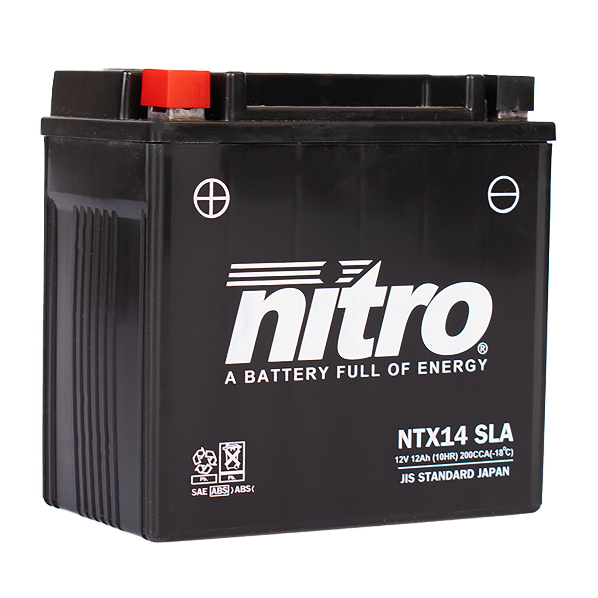 Nitro Batterie 12V 12AH YTX14-BS Gel 51214