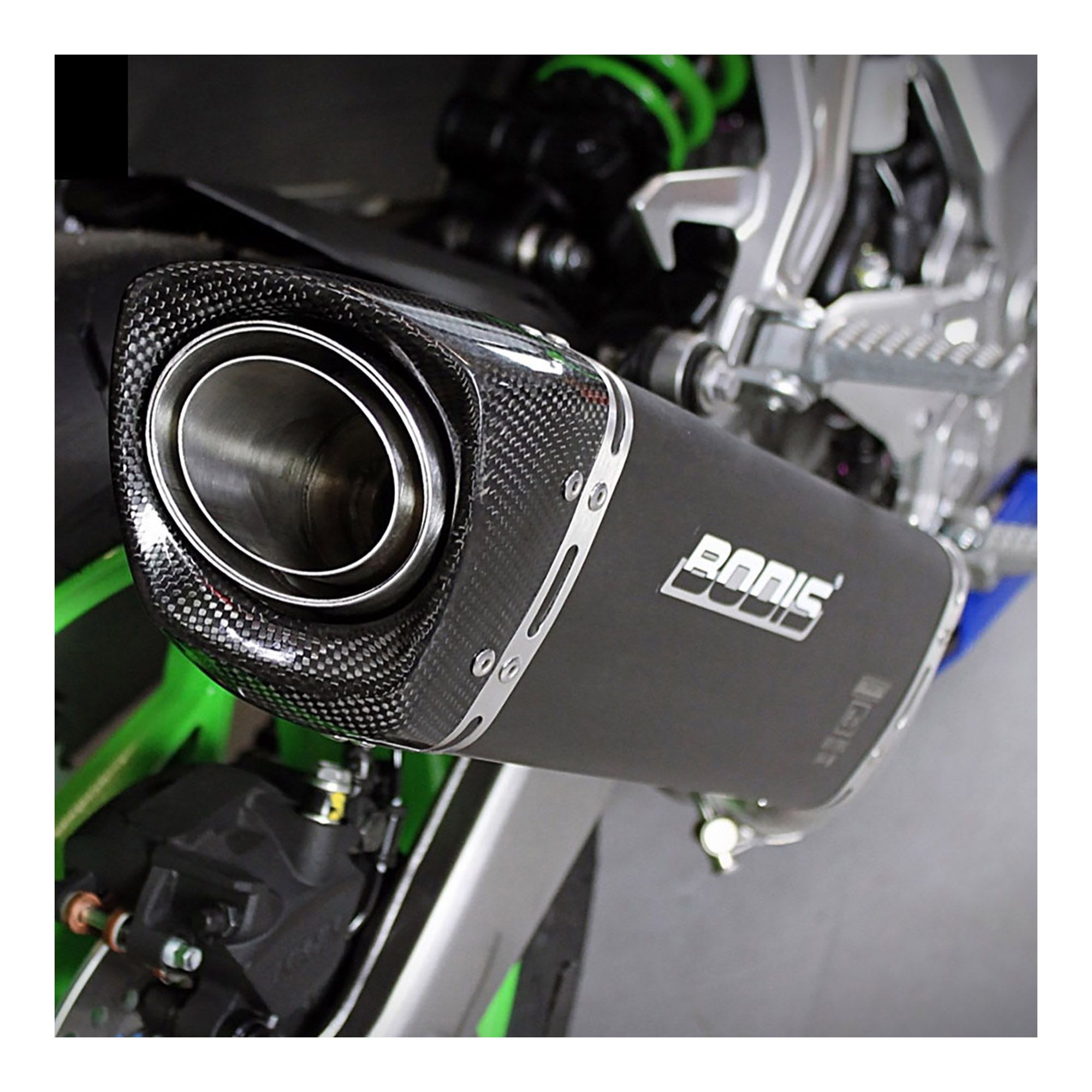 Bodis Auspuff V4-M Slip-On Edelstahl schwarz