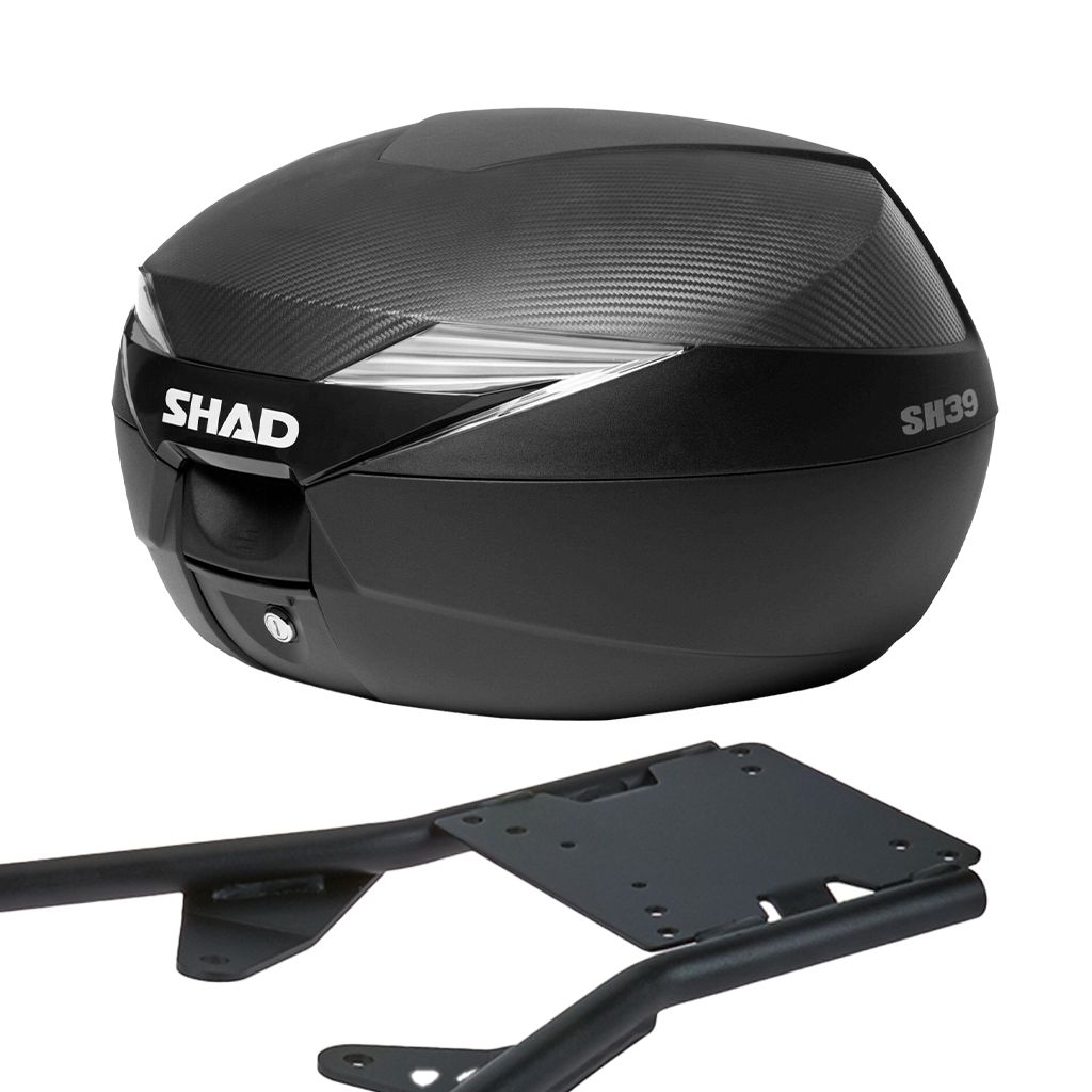 SHAD Topcase inklusive Gepäckträger Komplettset 39 Liter