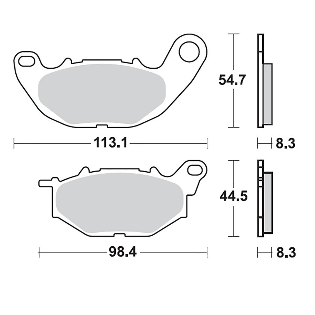 Moto-Master Bremsbelag RoadPRO Sinter vorn