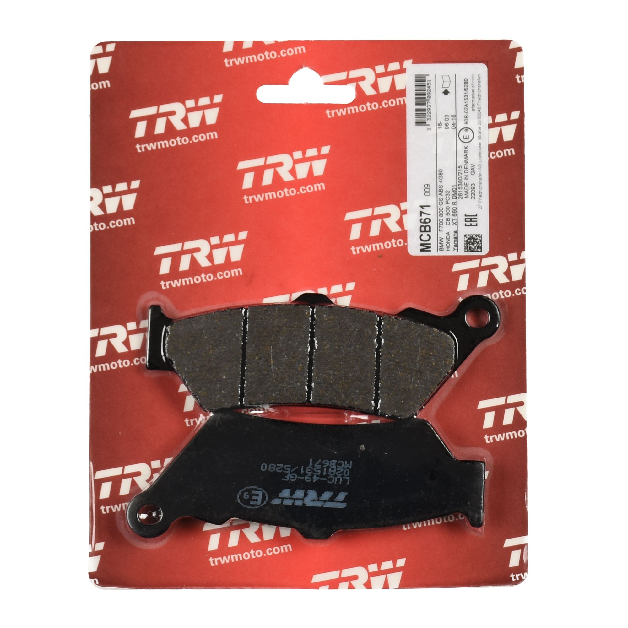 TRW Bremsbelag organisch