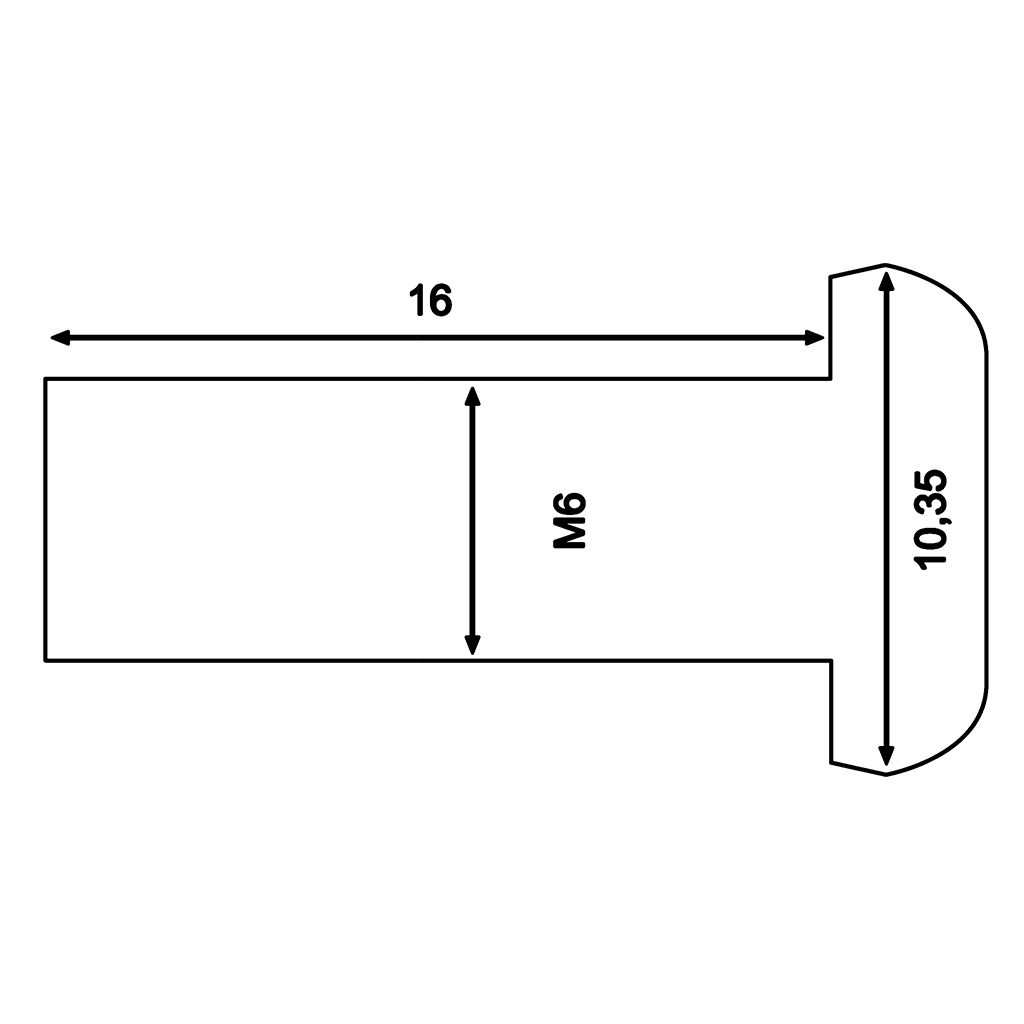 TRW Bremsscheibenschrauben M6x16 Inhalt 6 Stück